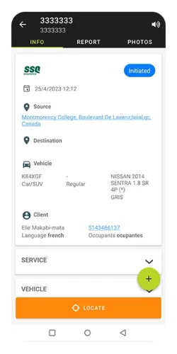 mobile using efitow app