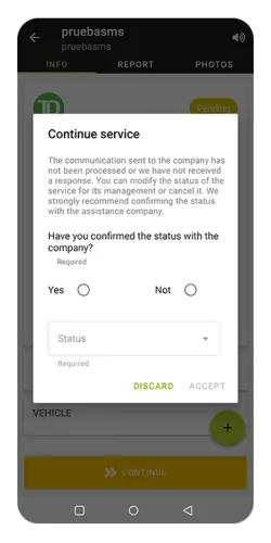 mobile using efitow app