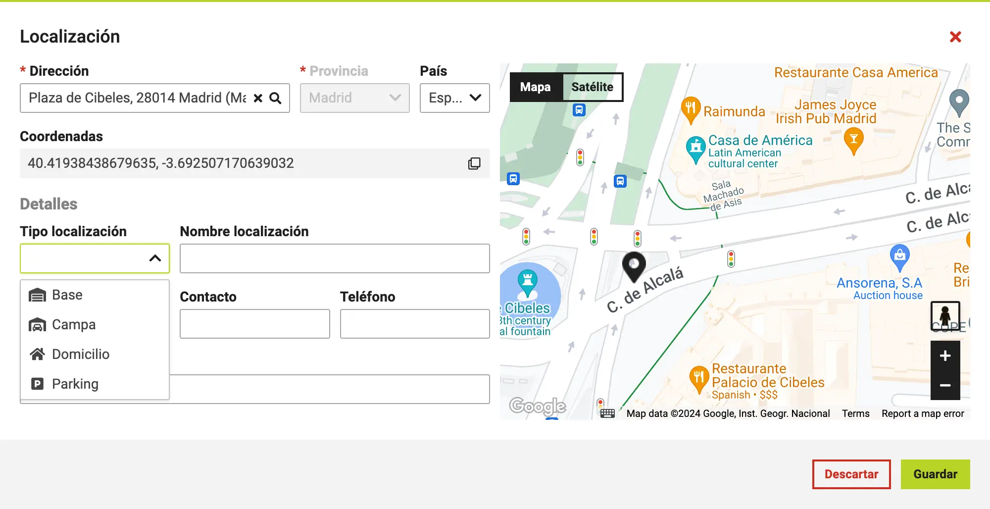 Nuevos datos disponibles para la configuración de bases.