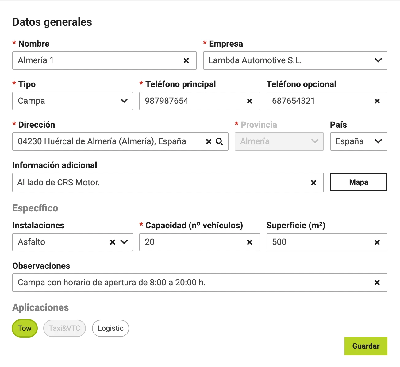 Nuevos datos disponibles para la configuración de bases.